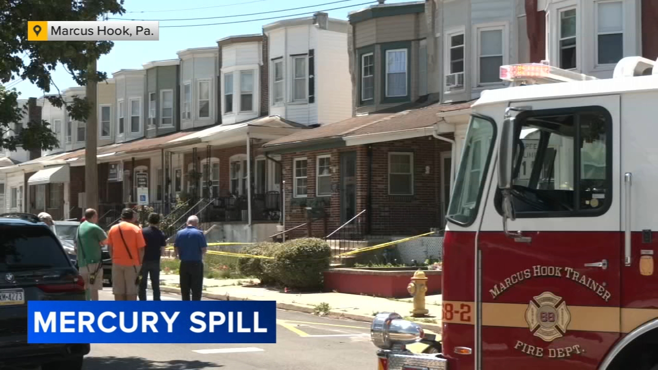 Mercury spill prompts hazmat situation in Marcus Hook, Delaware County