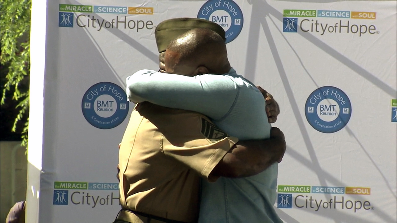 Bone marrow patients meet their donors at City of Hope reunion