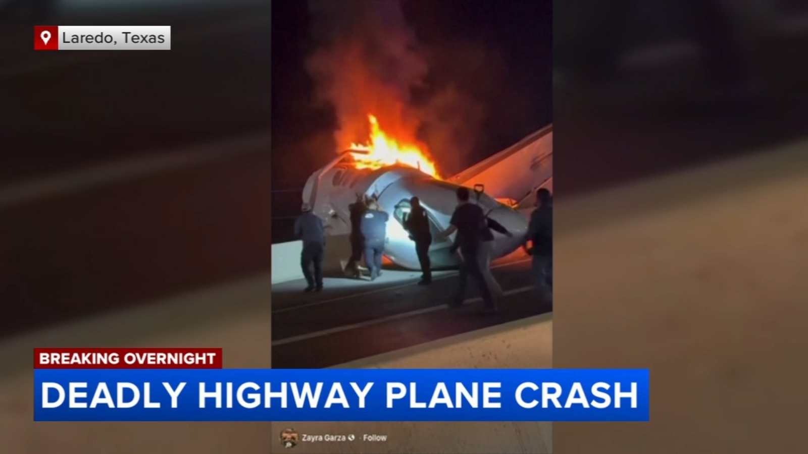 1 dead after private plane crashes onto Texas road, police say