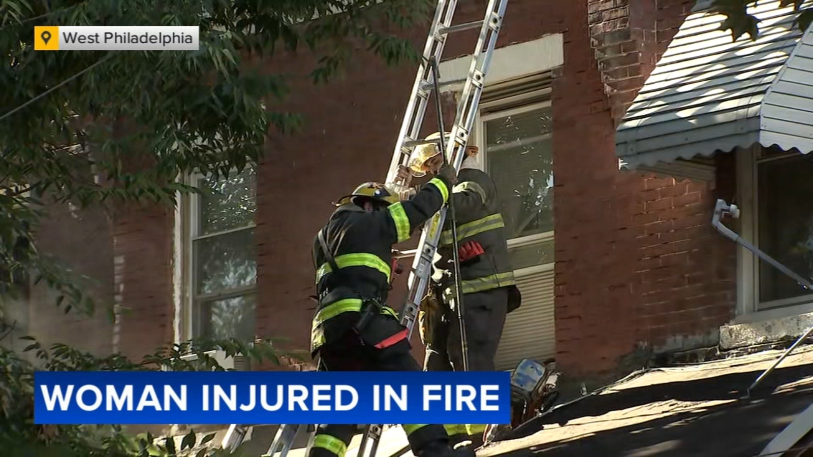 Woman injured in row home fire in West Philadelphia - 6abc Philadelphia