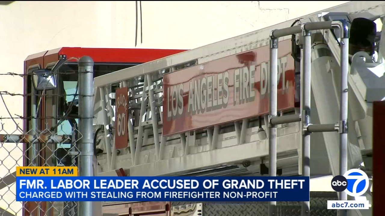 Former LA firefighters union official arrested, charged with stealing nearly $83,000 from nonprofit