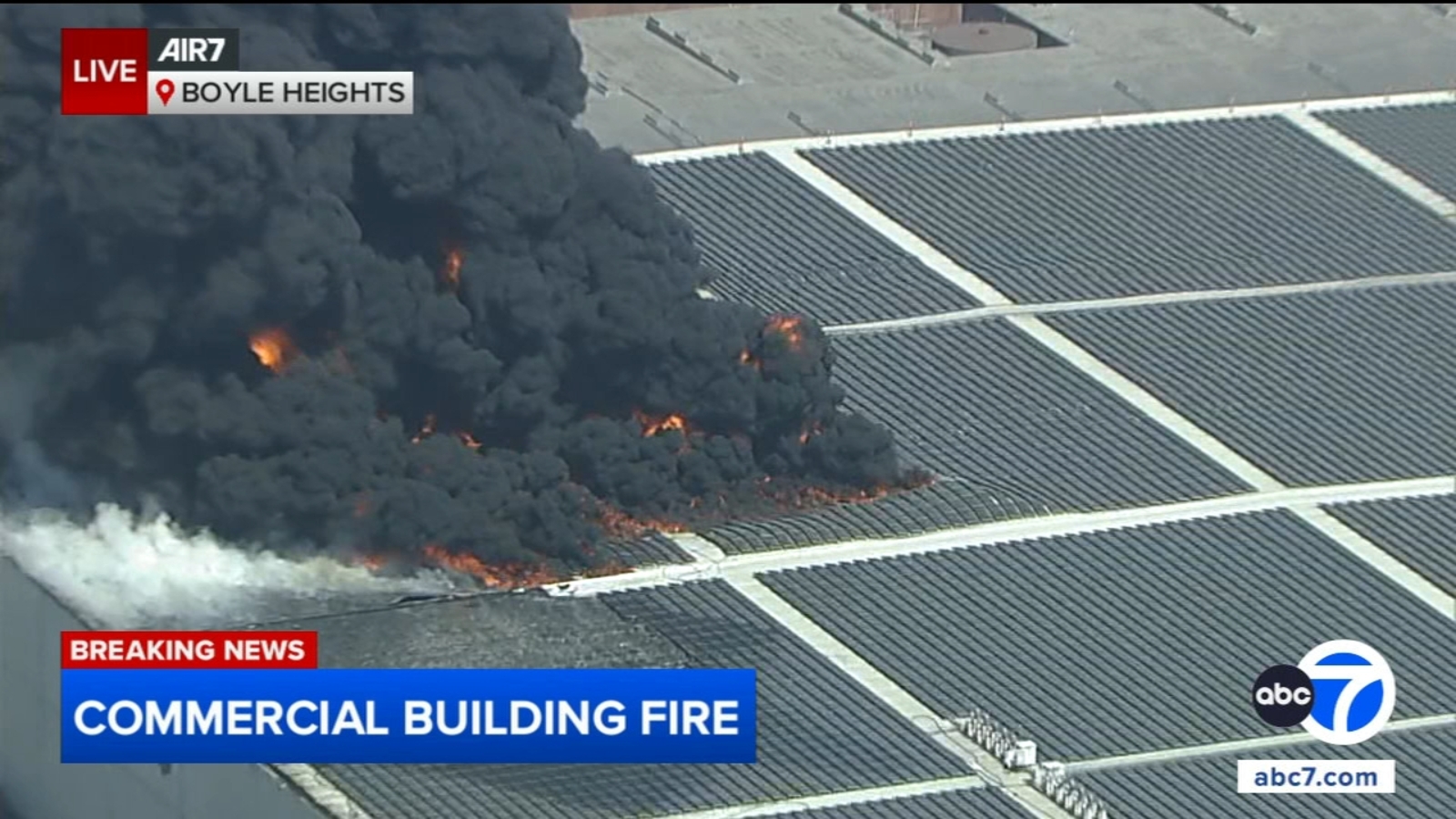Shelter-in-place order issued due to Boyle Heights building fire