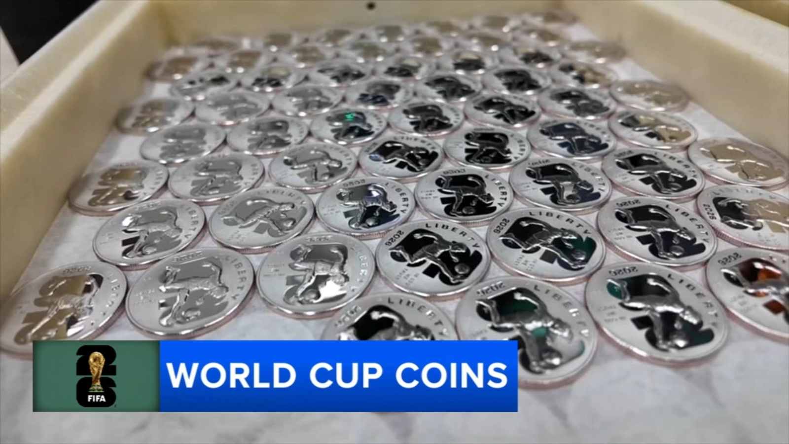 U.S. Mint in Philadelphia strikes limited-edition commemorative coins for 2026 FIFA World Cup U.S. Mint in Philadelphia strikes limited-edition commemorative coins for 2026 FIFA World Cup