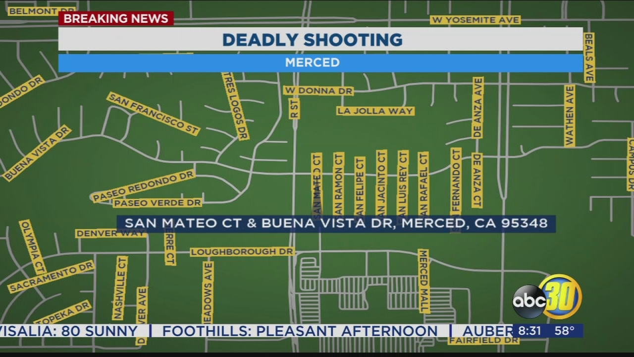 Man shot dead at Merced Apartment complex