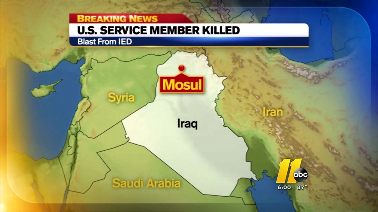 U.S. service member dies after an explosion in Iraq