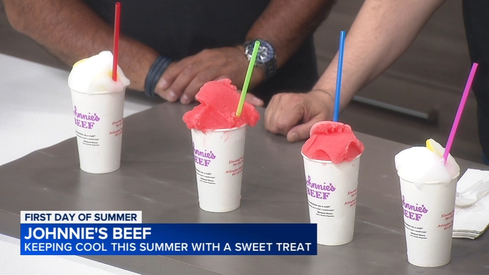 Celebrating the first day of summer at Johnnie's Beef
