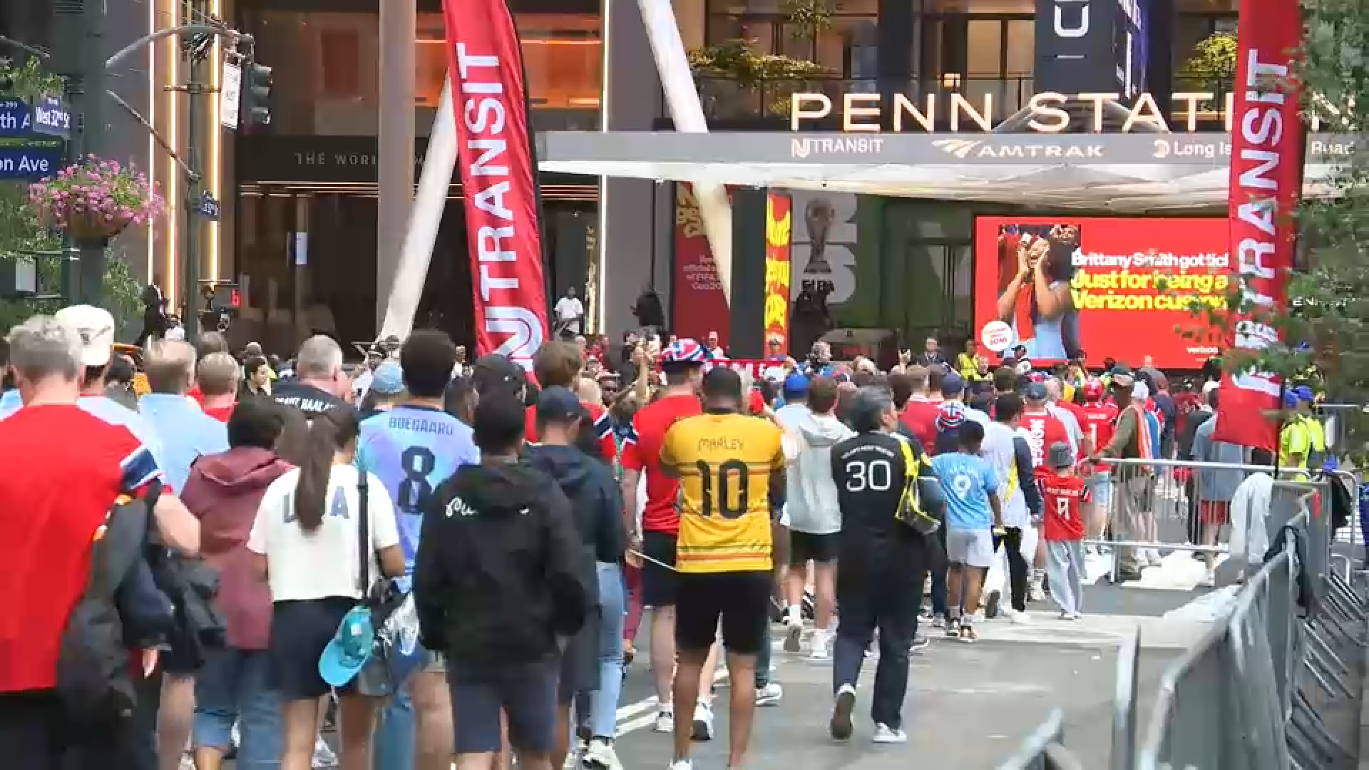 World Cup match impacts NJ Transit service during rush hour; severe weather still a concern