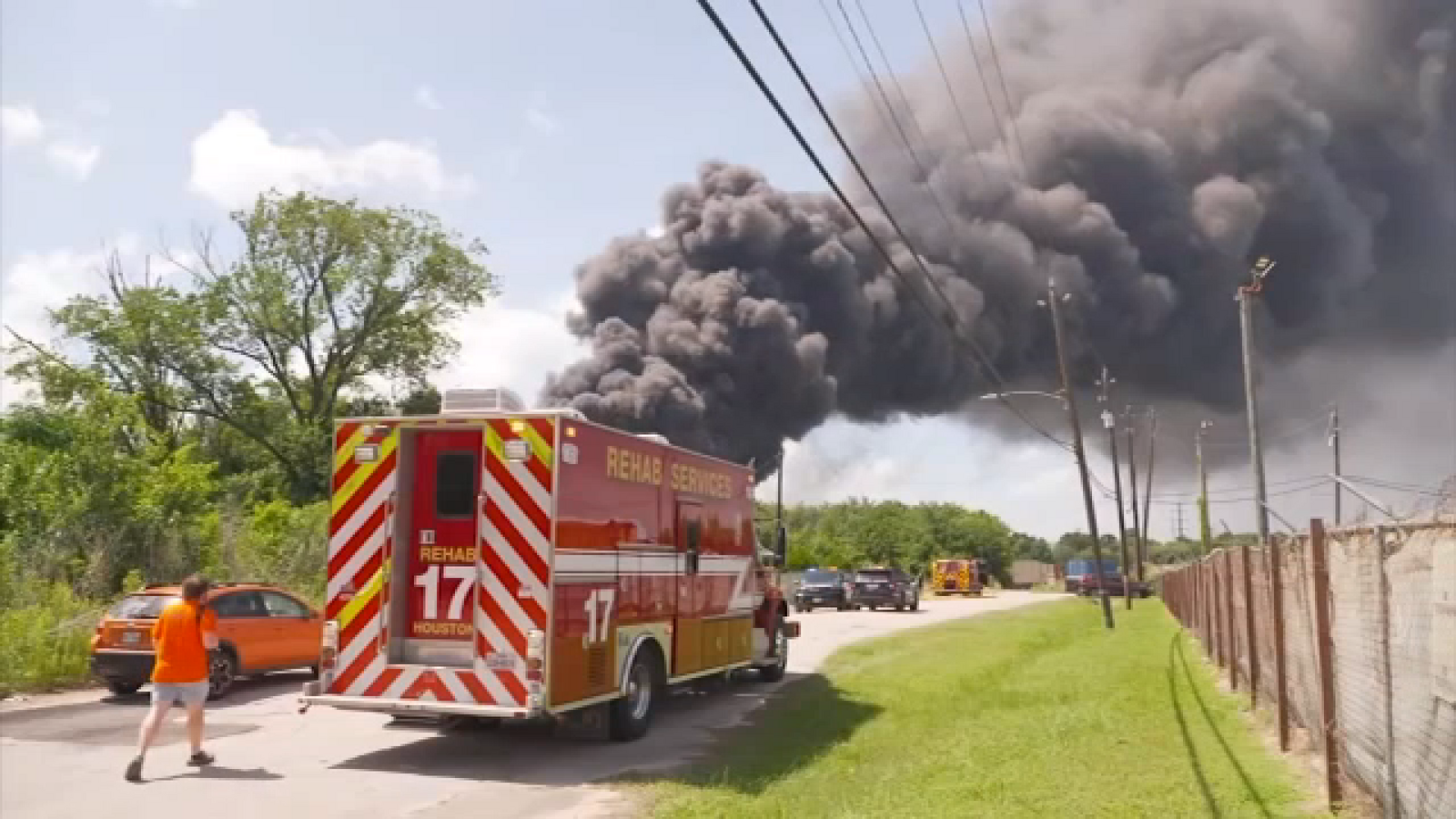 Air monitoring continues as crews investigate cause of massive fire in ...