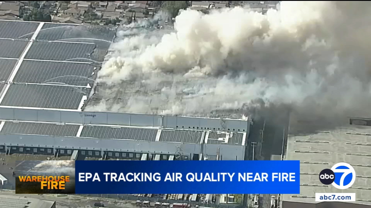 EPA tracking air quality as dangerous pollution levels spike overnight near Boyle Heights fire