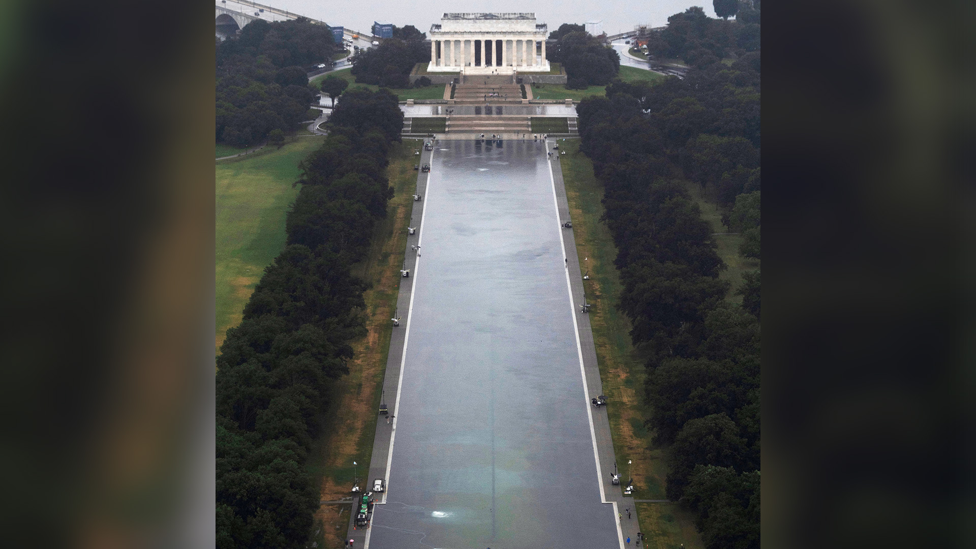 The Lincoln Memorial Reflecting Pool and the Lincoln Memorial are seen, Tuesday, June 23, 2026, in Washington. 