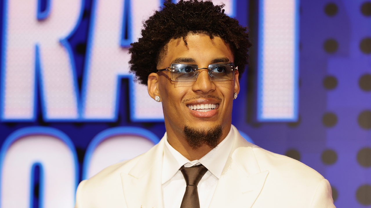 Yaxel Lendeborg arrives for the first round of the NBA basketball draft Tuesday, June 23, 2026, in New York. 