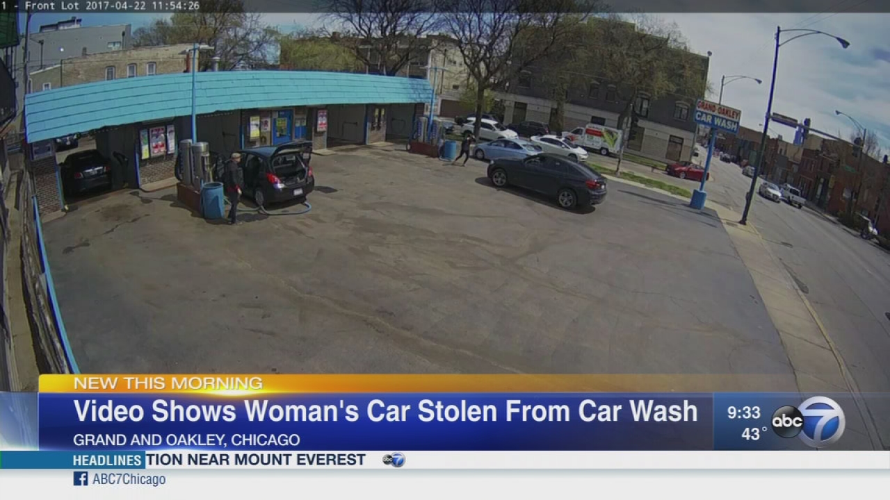 VIDEO: Woman's car stolen from car wash