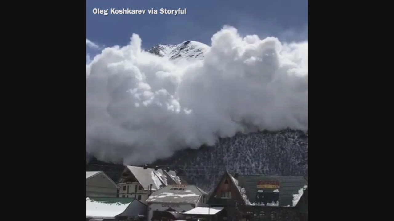 VIDEO: Avalanche comes close to Russian ski resort - 6abc Philadelphia
