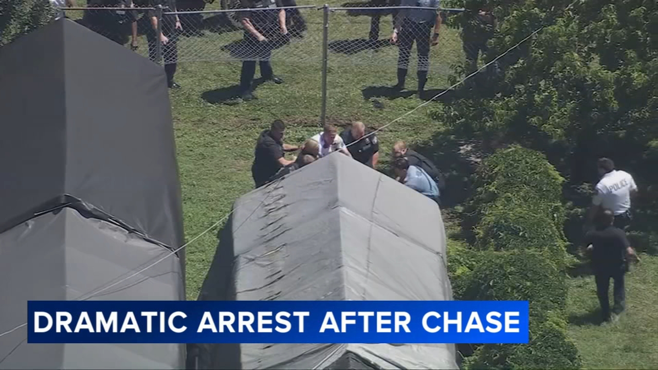 Suspect arrested in Philadelphia's Bridesburg section after police pursuit involving stolen vehicle