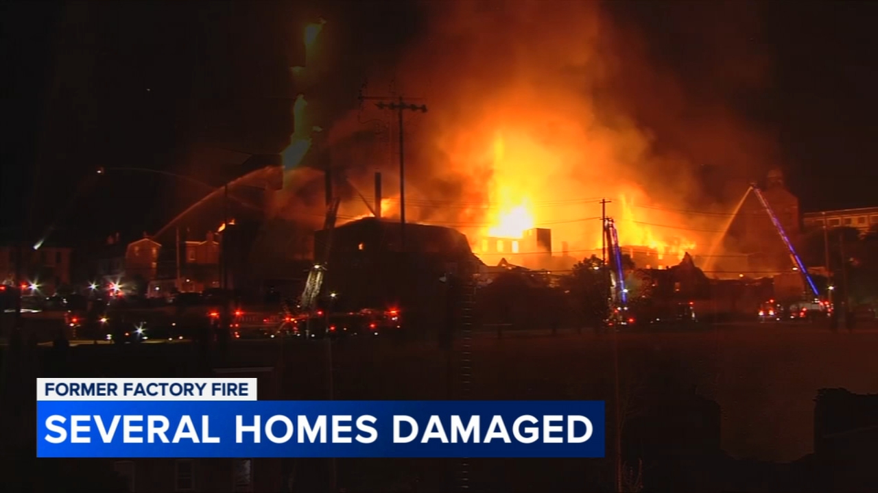 'The biggest fire I've ever seen': Massive 6-alarm blaze burns former furniture factory in Allentown