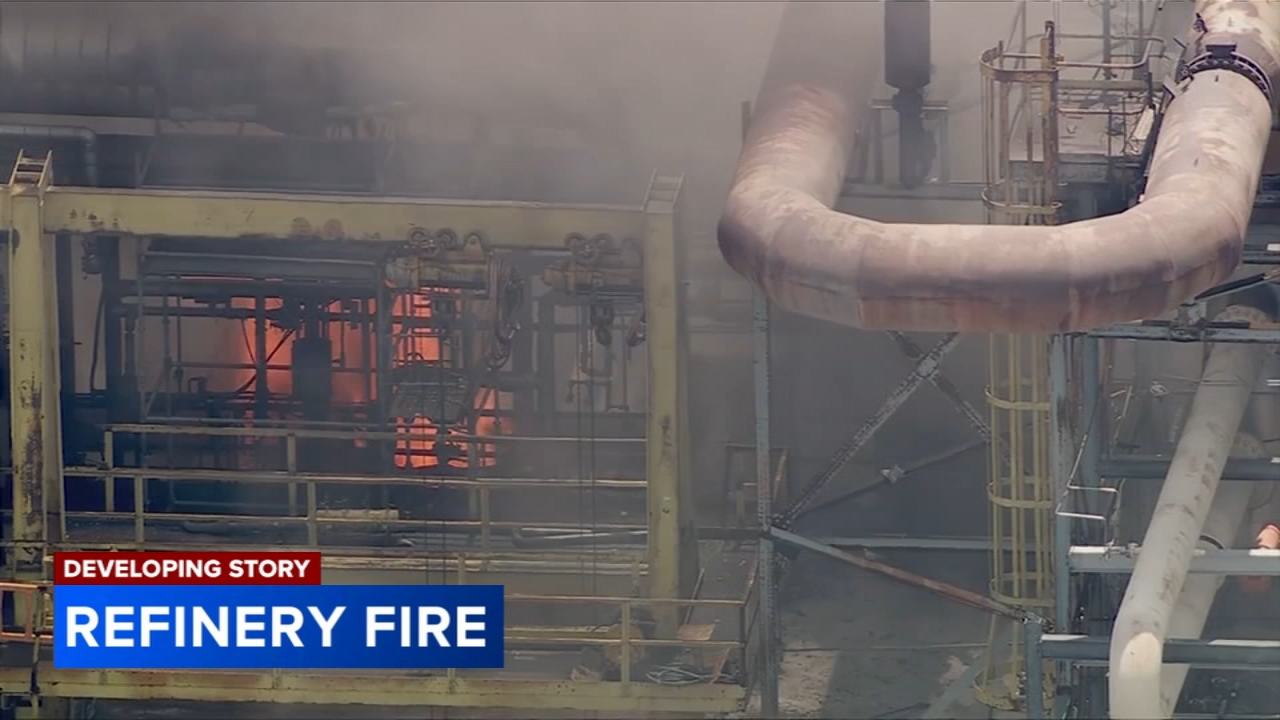 3 injuries reported after fire at Monroe Energy refinery in Delaware County