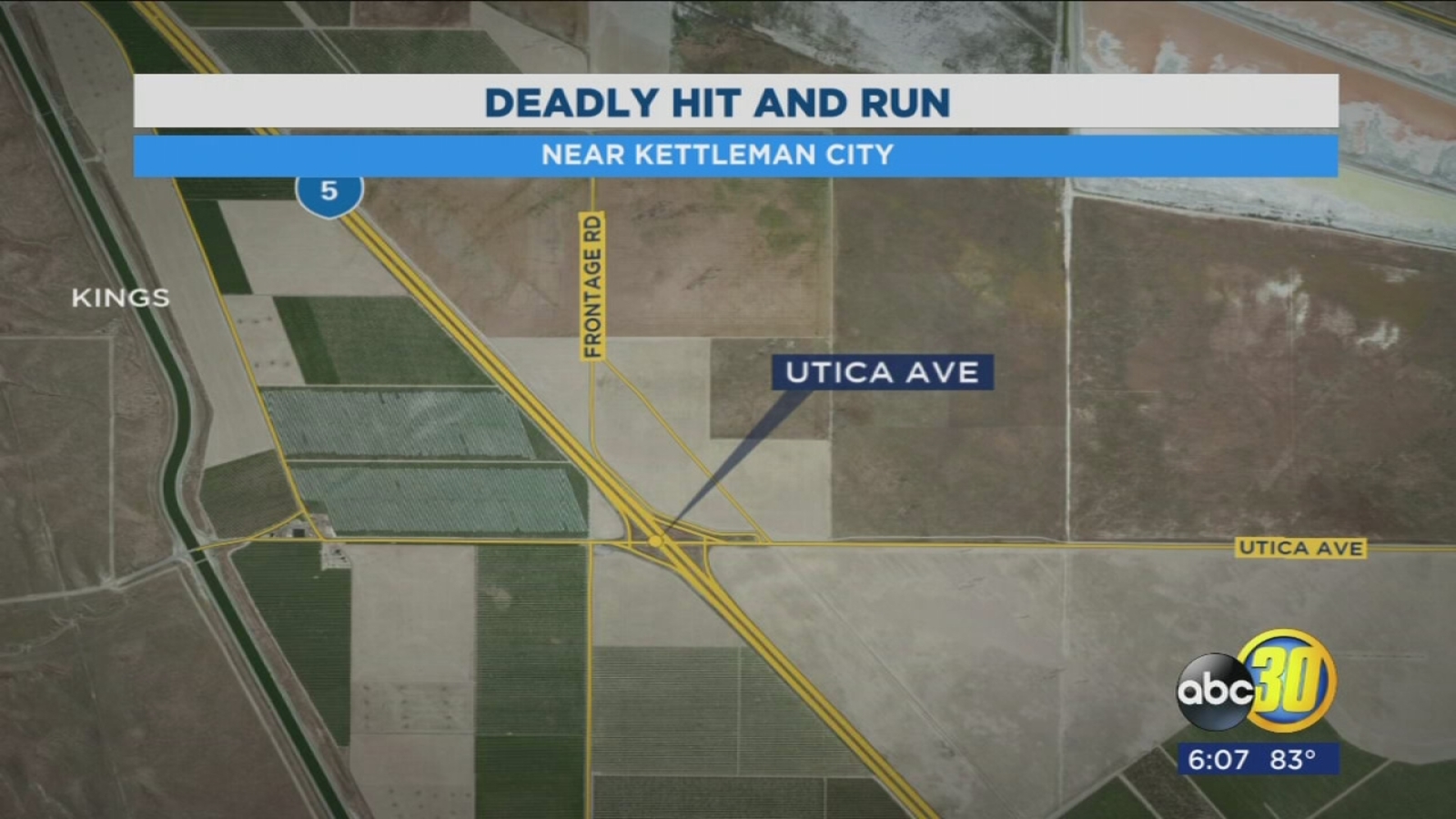 CHP searching for driver involved in deadly hitandrun near Kettleman