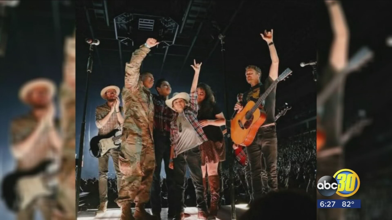 Dierks Bentley helps serviceman have emotional reunion with family before Fresno concert