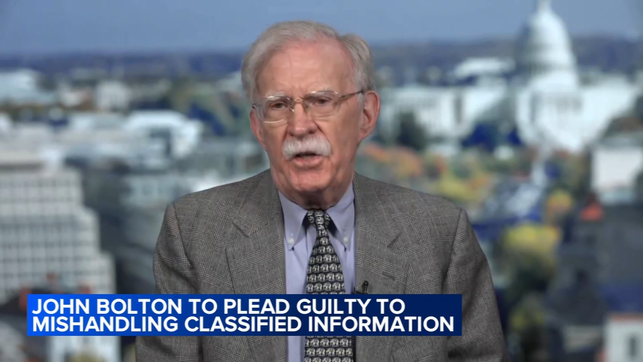 Ex-national security adviser John Bolton pleads guilty to illegally retaining classified information