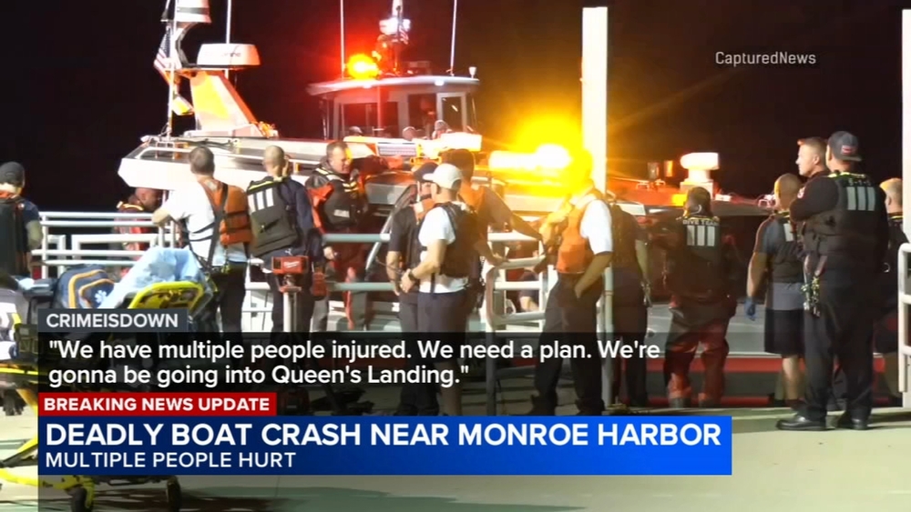 1 dead, 4 seriously hurt after two boats collide on lake near downtown