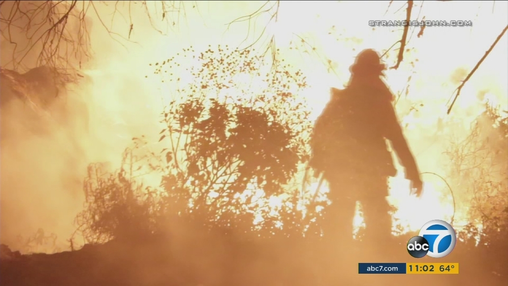 Firefighters battling multiple brush fires in Inland Empire