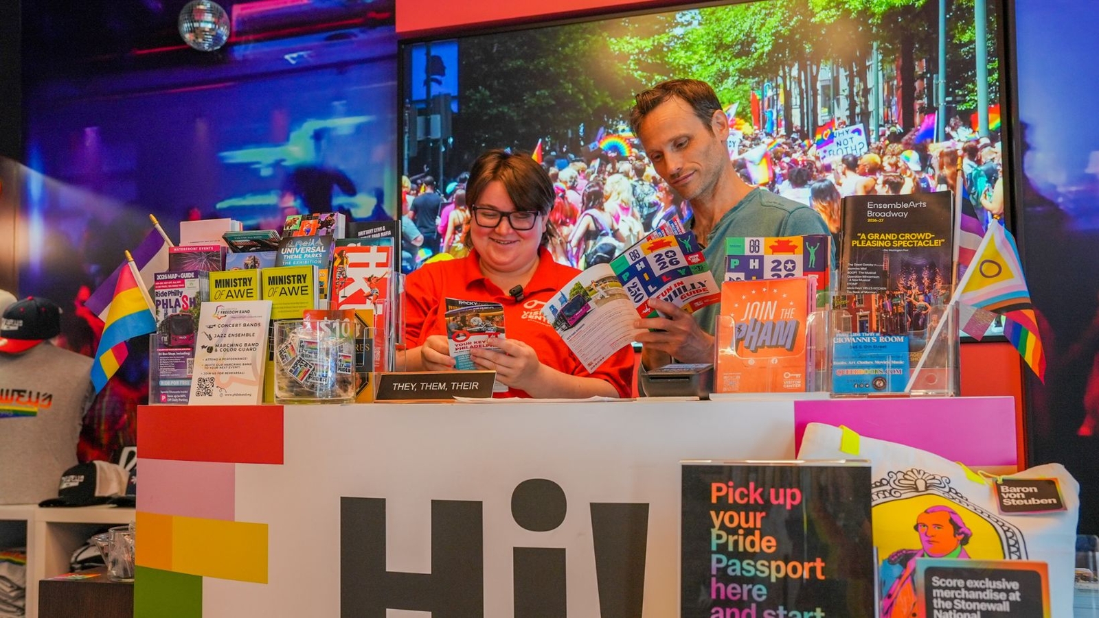 The Philly Pride Visitor Center connects locals and tourists with the city's LGBTQ+ community