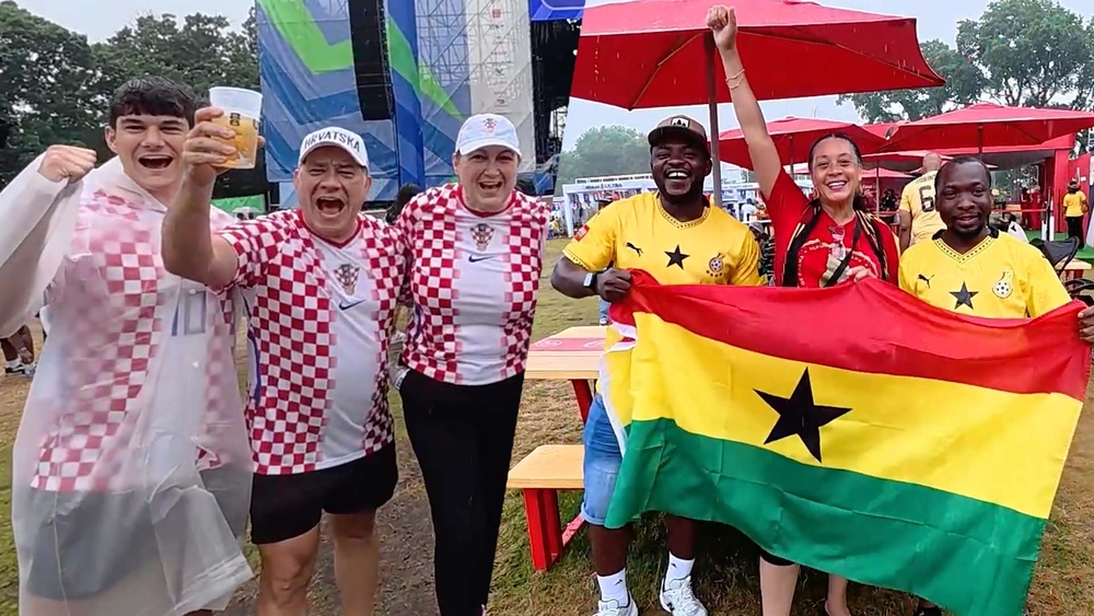 Croatia & Ghana fans flock to Philly FIFA Fan Festival