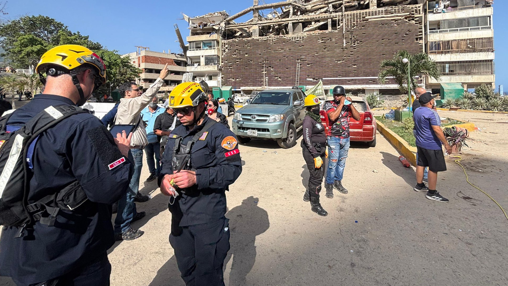 LA County firefighters arrive in Venezuela to assist in search, rescue and damage assessment efforts