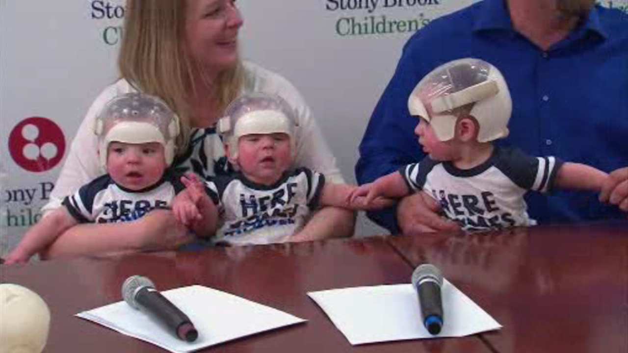 Triplets all undergo surgery for same rare condition on Long Island