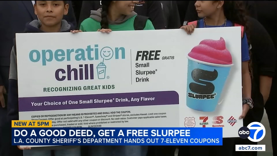 7 eleven cigarette coupons Los Angeles County Sheriff's Department hands out 7-Eleven free Slurpee  coupons for good deeds