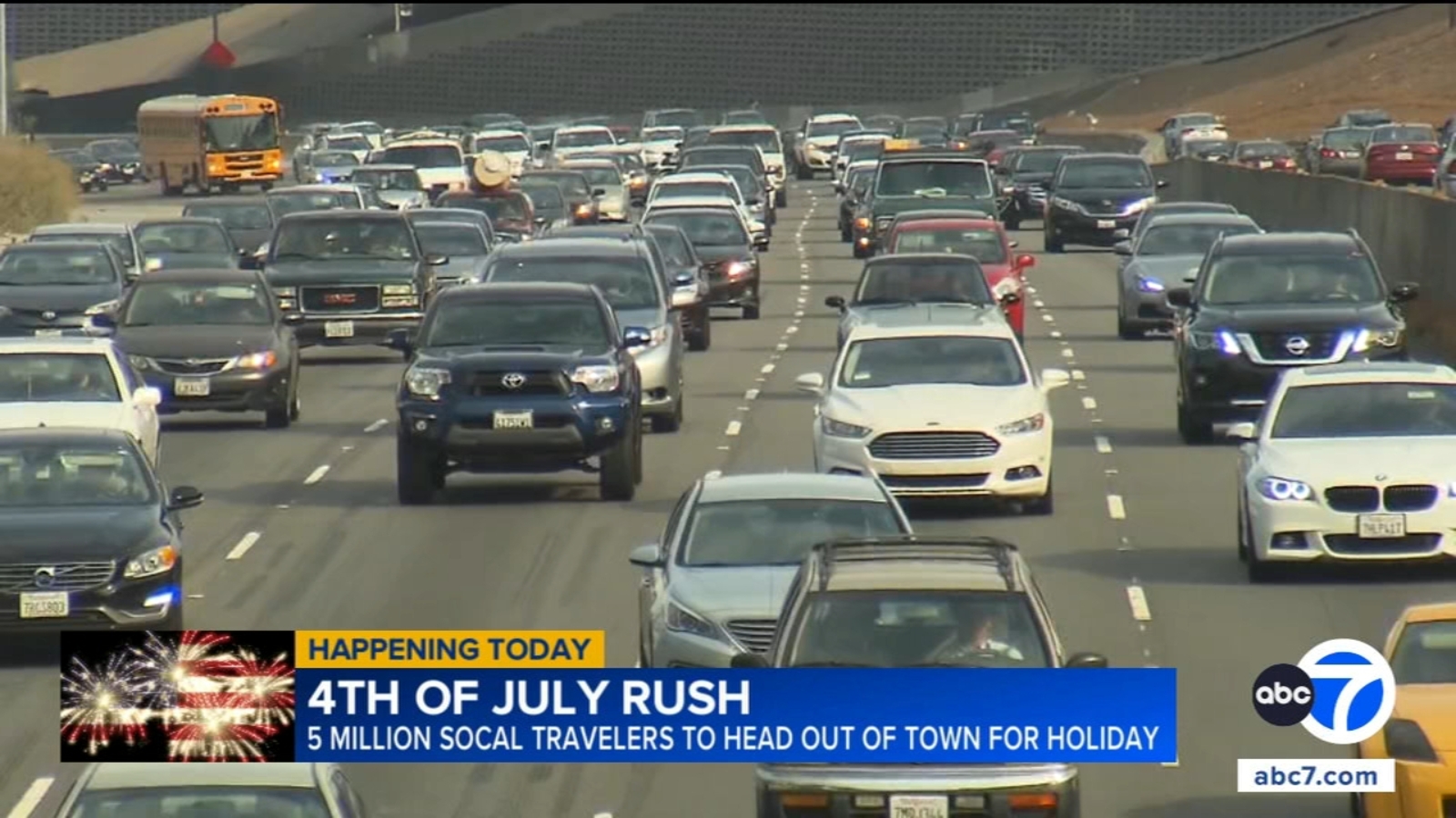 4th of July rush: 5 million SoCal travelers to head our of town for holiday weekend 4th of July rush: 5 million SoCal travelers to head our of town for holiday weekend