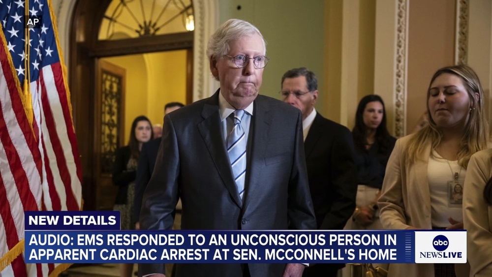 EMS attended to 'unconscious' person at Mitch McConnell's home