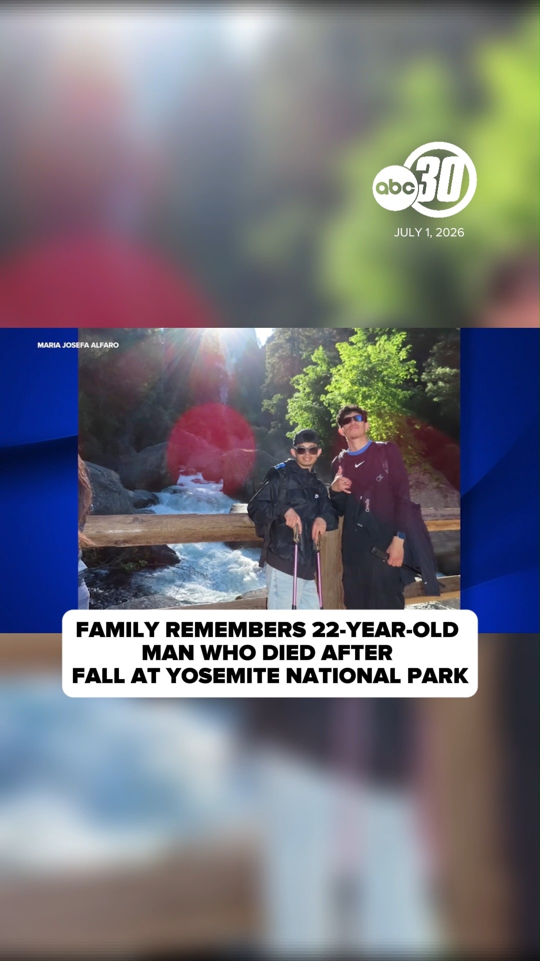 Family remembers man who died after fall at Yosemite National Park