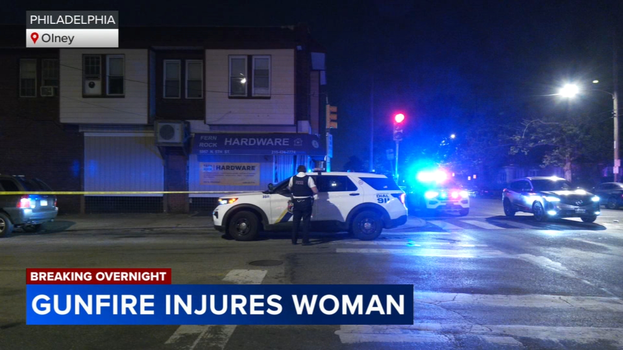 Woman hurt after being shot in Philadelphia's Olney section
