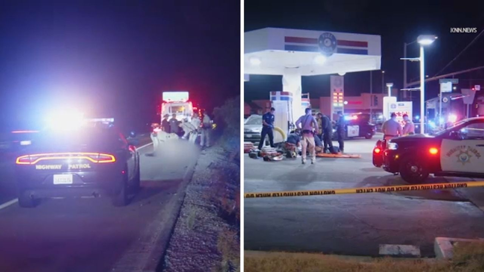 Suspect shot by CHP at Covina gas station after reported assault on 210 Fwy; all EB lanes shut down