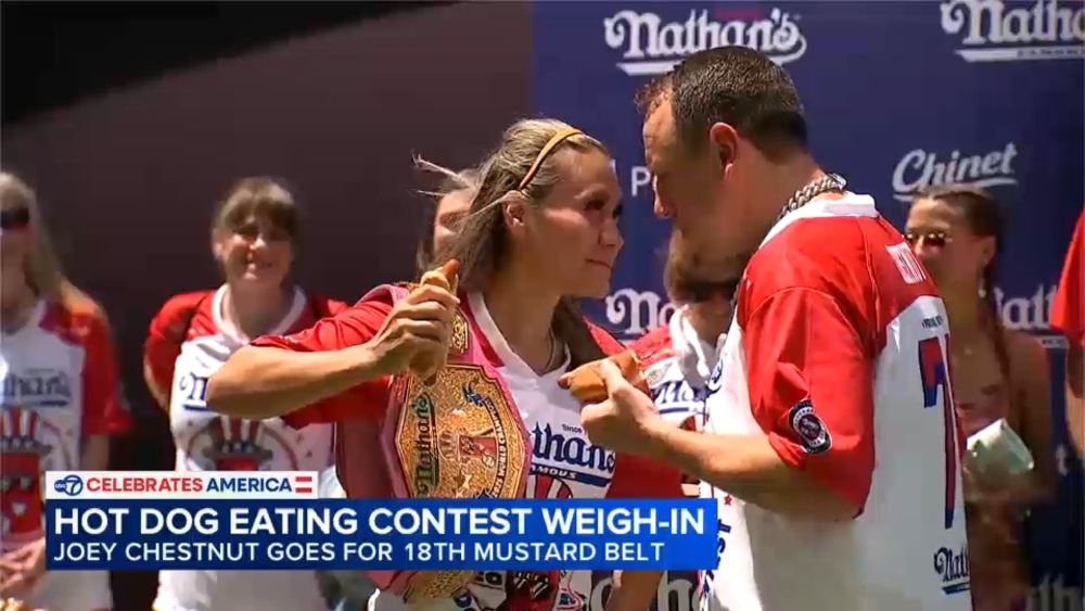 Competitors weigh in for Nathan's Famous Hot Dog Eating Contest