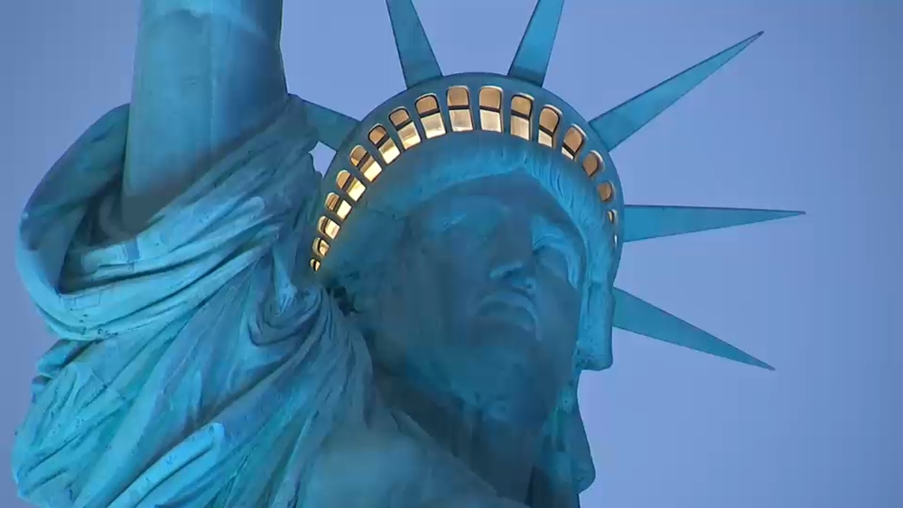 Special celebration of light and sound at Statue of Liberty for America's 250th birthday