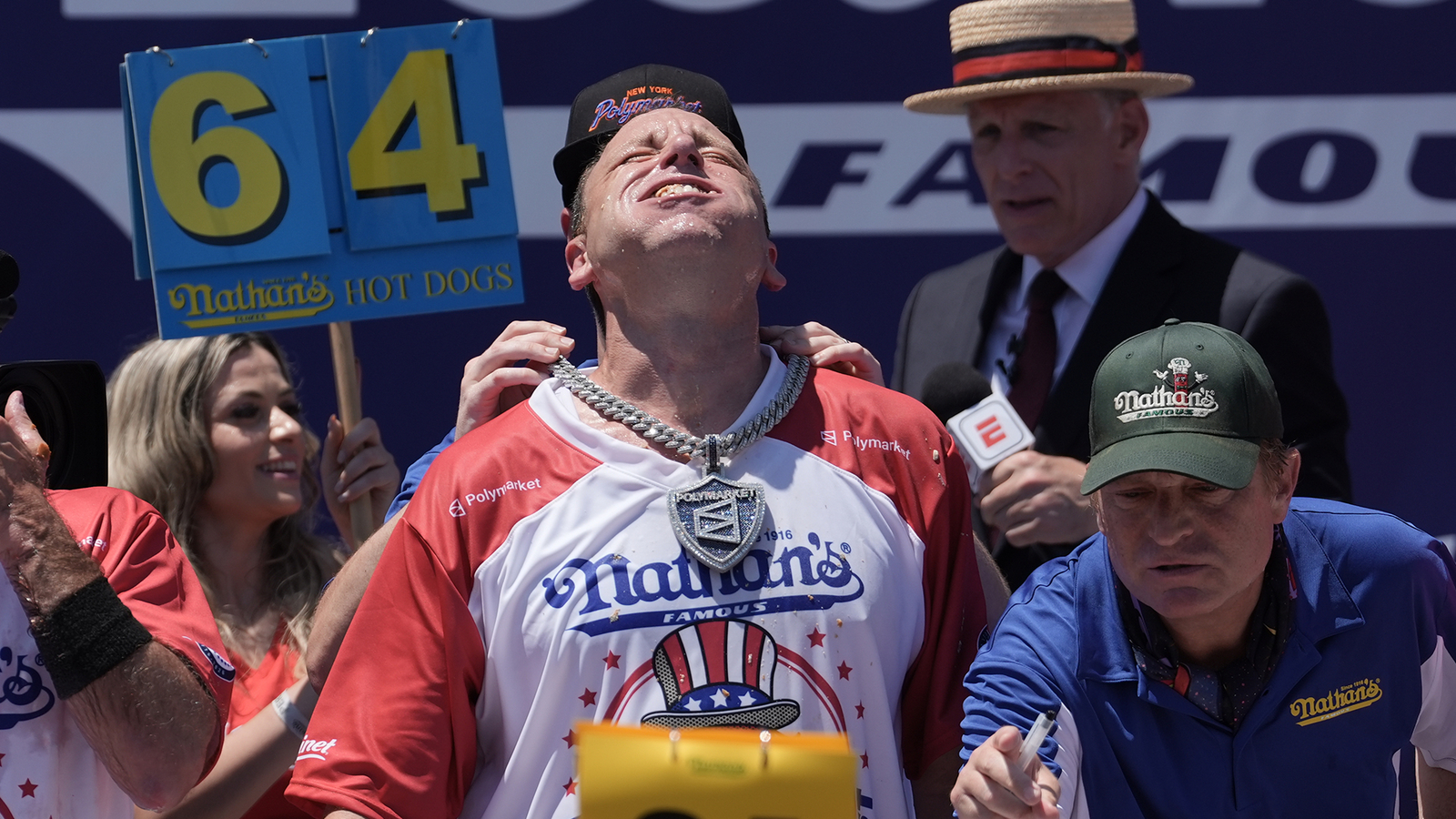 Nathan’s Famous Hot dog eating champs Joey Chestnut and Miki Sudo repeat in Fourth of July contest Nathan’s Famous Hot dog eating champs Joey Chestnut and Miki Sudo repeat in Fourth of July contest