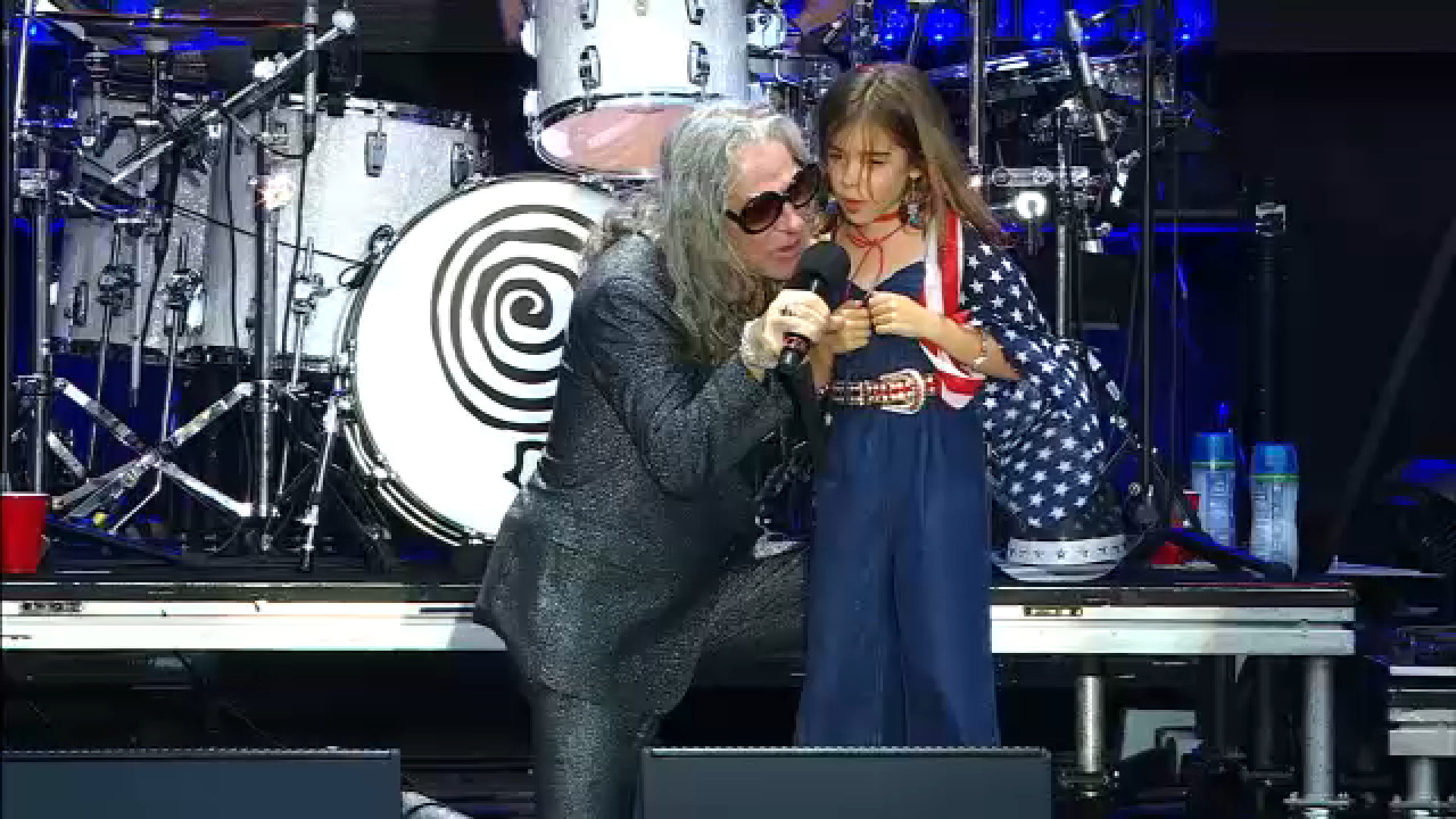 Collective Soul's lead singer Ed Roland brought out his niece, Eleven (who is the daughter of the band's guitarist, Dean Roland), during Freedom Over Texas on July 4, 2026.