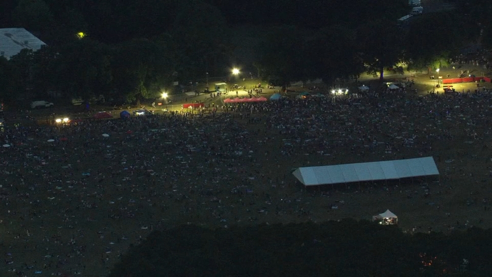 Chopper 11 over Dix Park ahead of July 4 fireworks