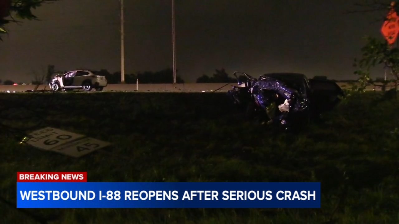 Driver dead after two west suburban I-88 crashes: ISP