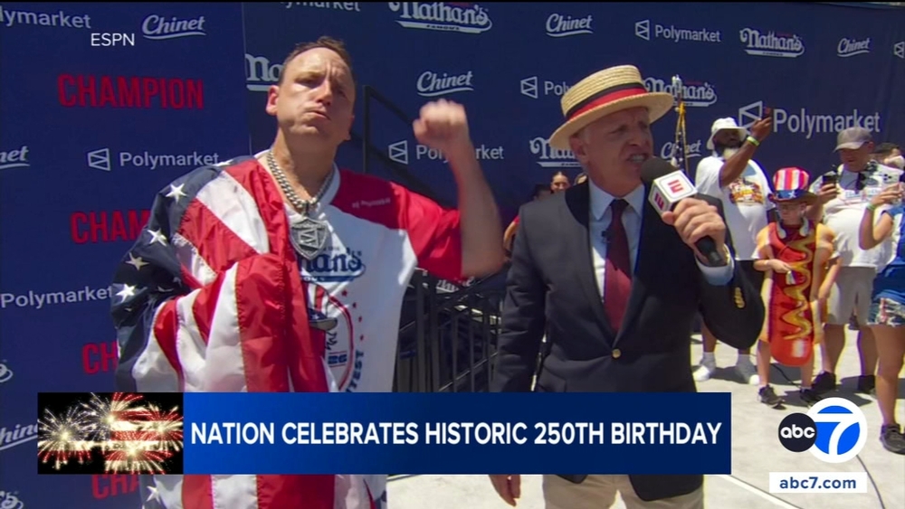 Millions of Americans from coast-to-coast celebrate nation's 250th
