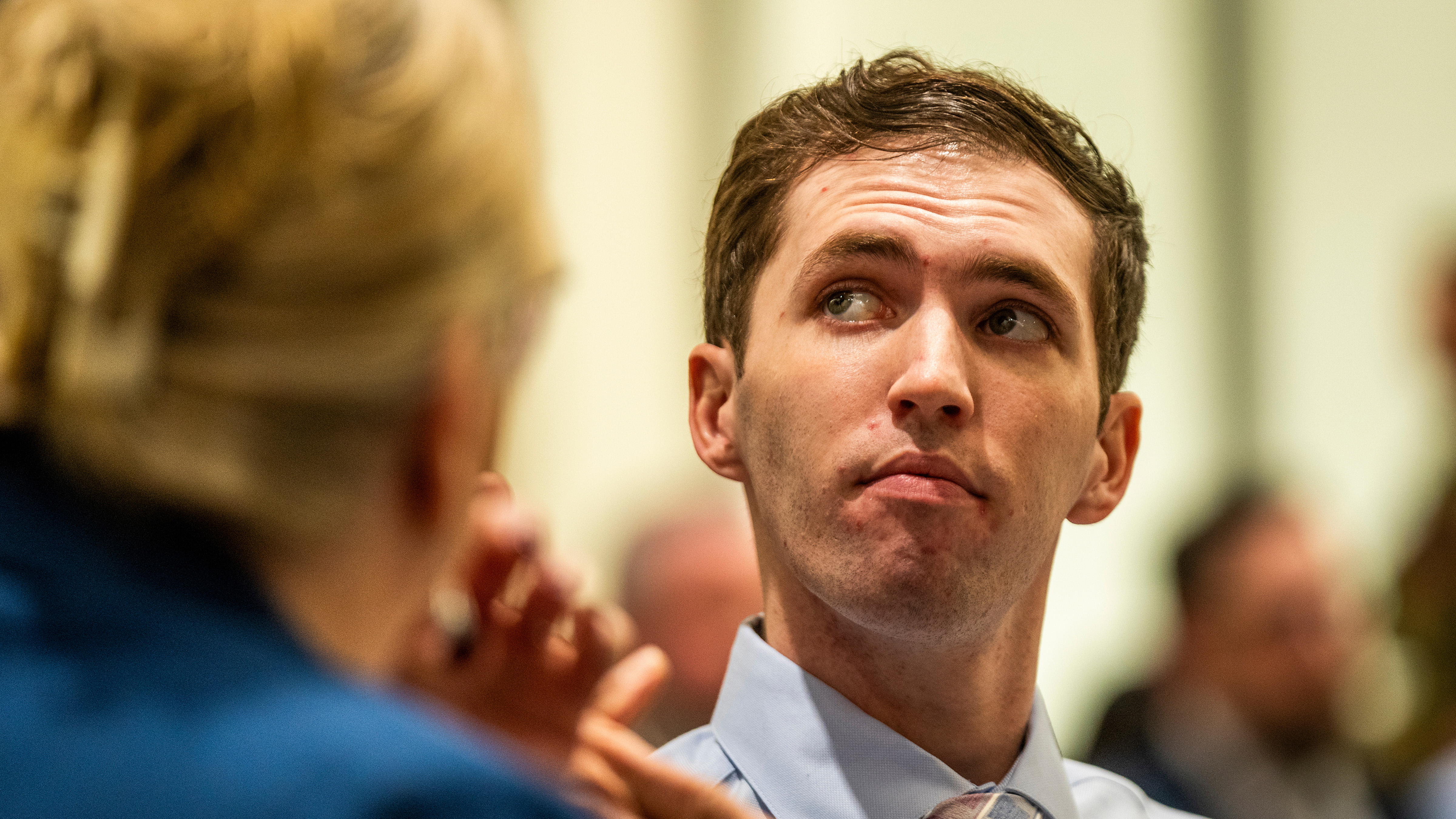 Tyler Robinson, who is accused of fatally shooting Charlie Kirk, appears during a hearing in Fourth District Court in Provo, Utah, on Dec. 11, 2025. 