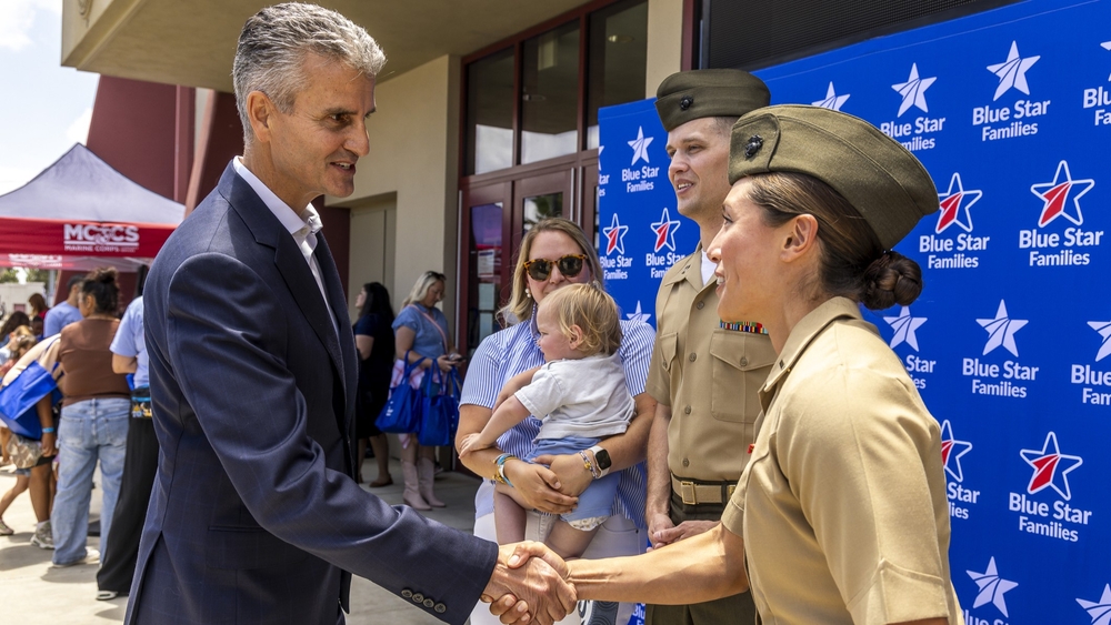 Disney CEO Josh D'Amaro surprises military families at Camp Pendleton