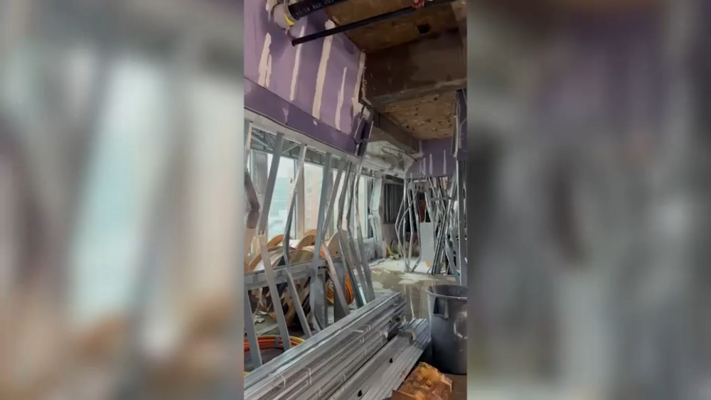 Video shows interior of unstable building that sparked evacuations in Midtown