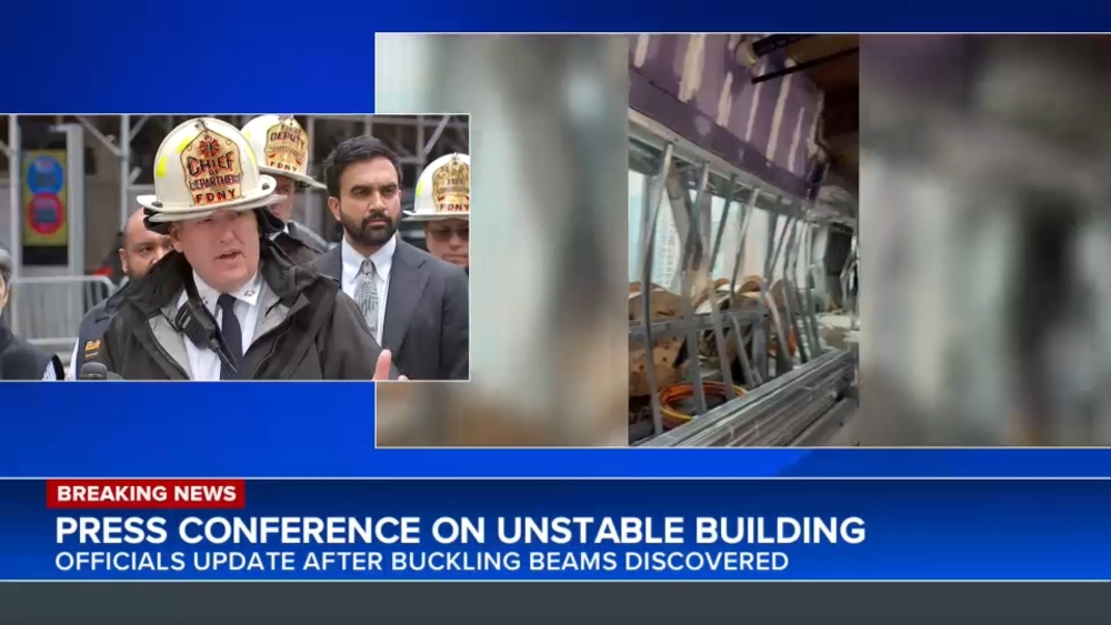 Officials confirm Midtown building is unstable, dangerous amid buckling beams