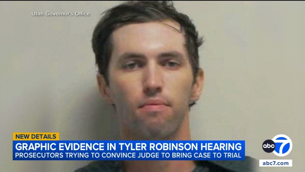 Prosecutors show video of suspect from the day Charlie Kirk was killed