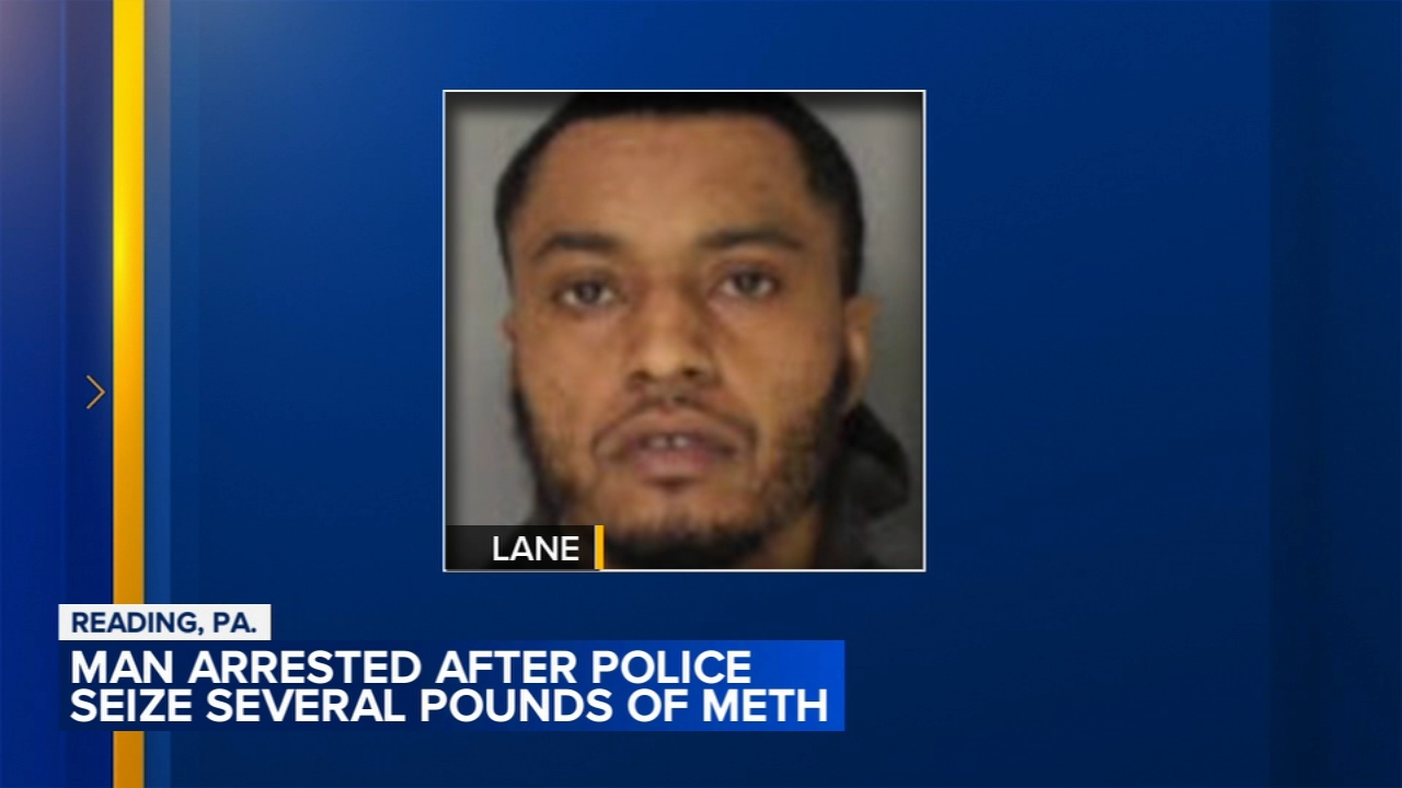 Man arrested after police seize several pounds of meth in Reading
