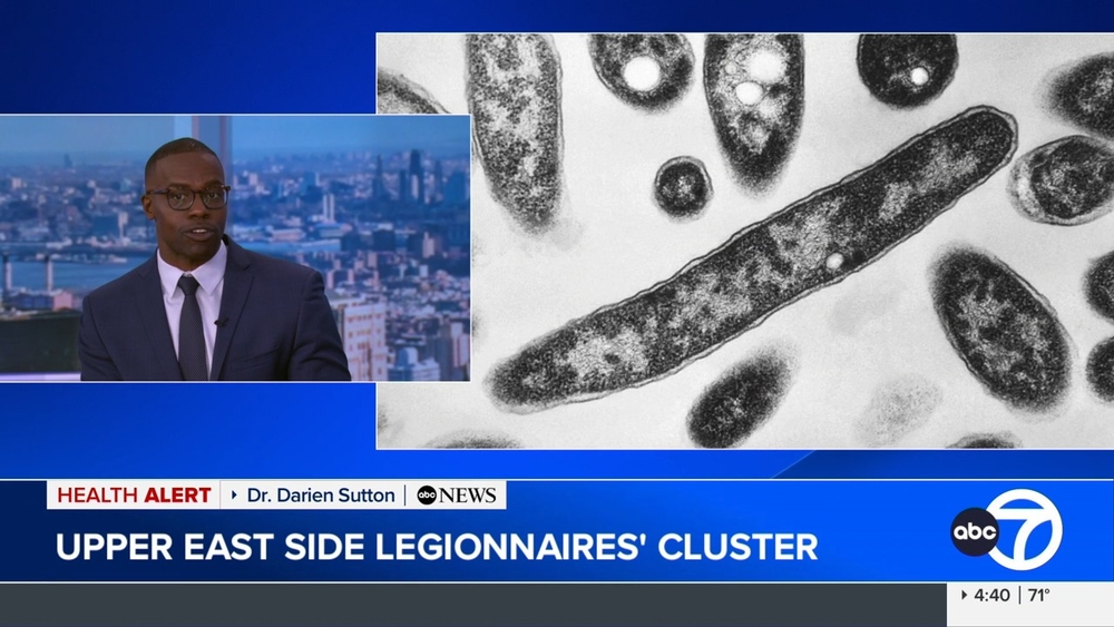 Dr. Sutton on Legionnaires' cluster on Upper East Side