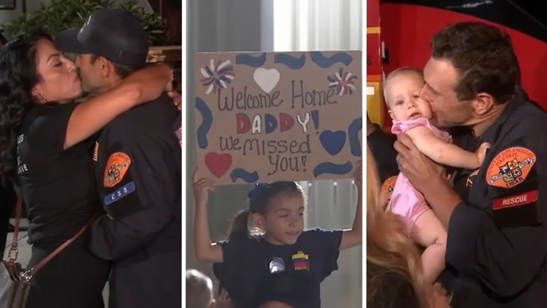 L.A. County firefighters return home after 11-day rescue mission in earthquake-struck Venezuela